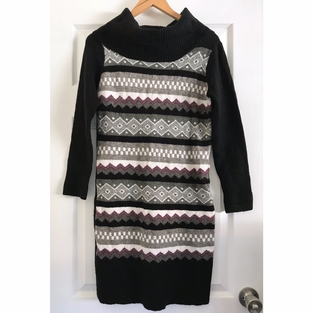 BCBGMaxAzria Cowl Neck Sweater Dress